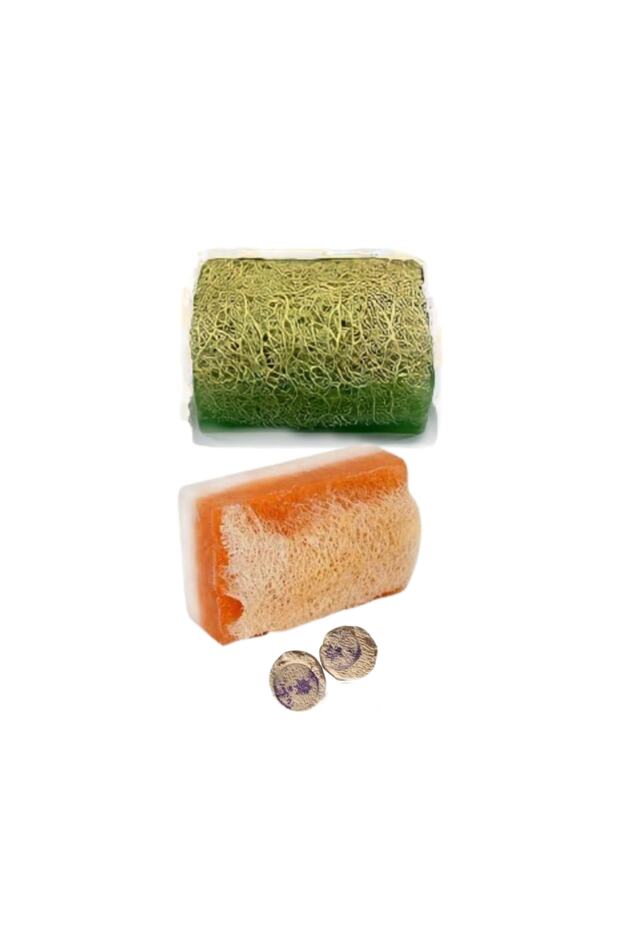 Natural Pumpkin Fiber Aloe Vera and Honey Donkey Milk Soap 130×2