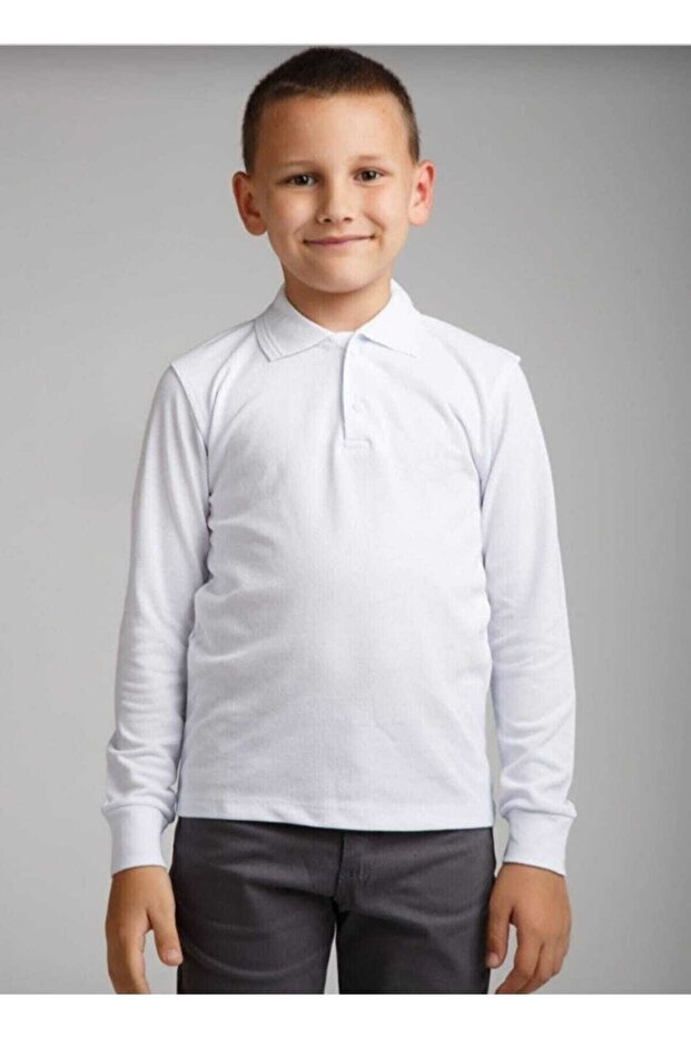 Unisex Long Sleeve Polo Neck T-Shirt