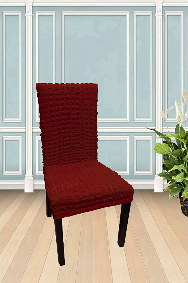 Sandalye Kılıfı Bürümcük Eteksiz Lastikli Yıkanabilir Sandalye Örtüsü Tek Adet. - 1