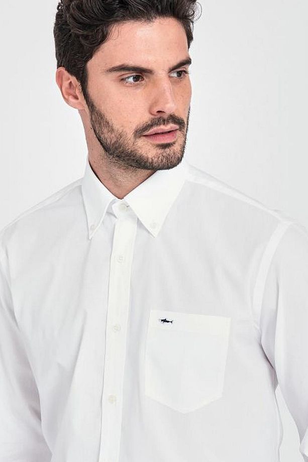 Poplin Pamuklu Erkek Gömlek - 1