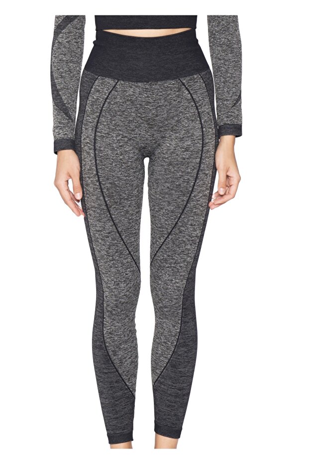 Seamless Melange Sports Leggings 8900