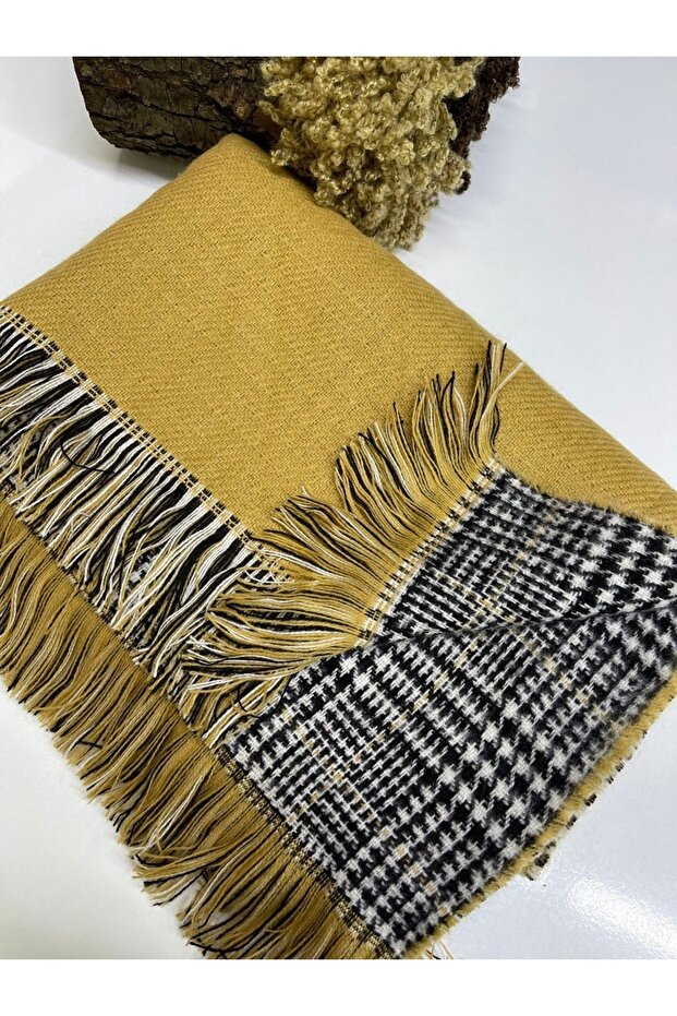 Çift Taraflı Kalın Şal - 1