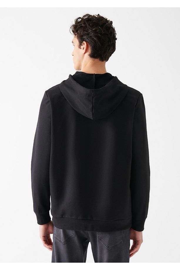 Kapüşonlu Siyah Sweatshirt 88062900 - 4