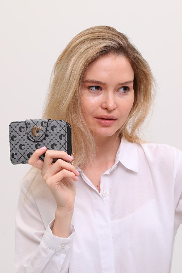 Kadın C Yazılı Cüzdan - 5