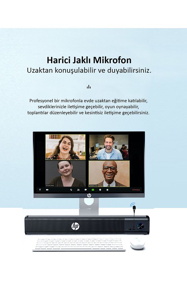 Ws10 Pro Kablolu Soundbar Multimedya Hoparlör Speaker 2x3w - 2