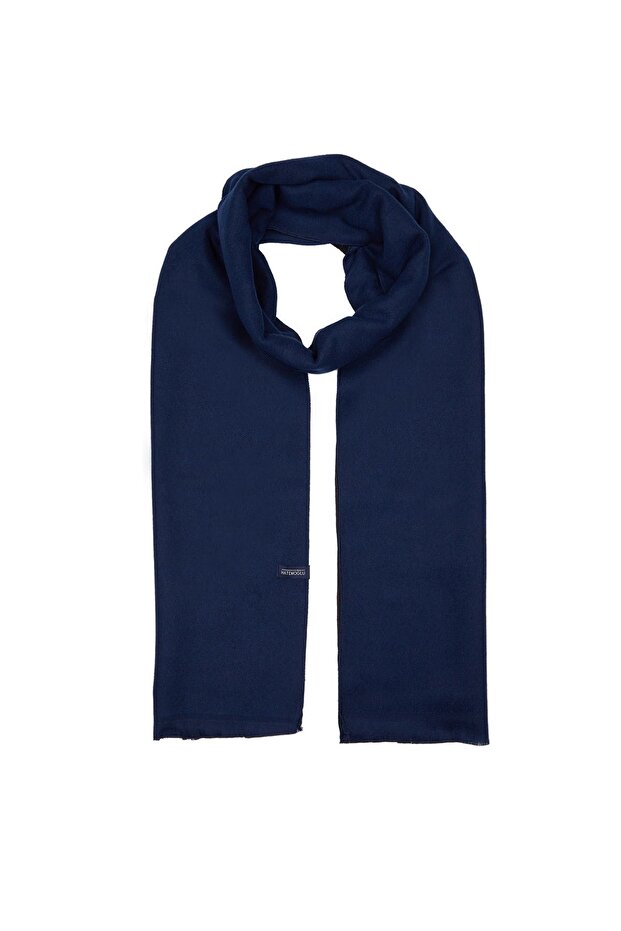 Lacivert Ince Atkı - 1