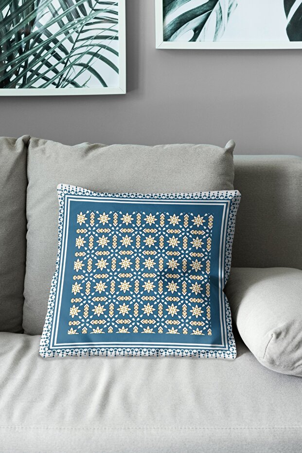 Double Sided Printed Old Curtain - 3 Patterned Suede Throw Pillow Case - 3