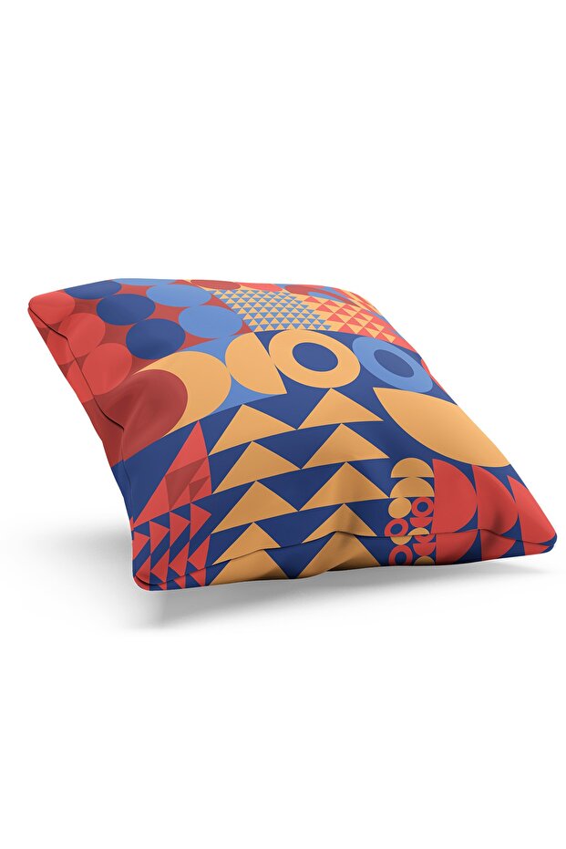 Double Sided Printed Geometric - 1 Patterned Suede Throw Pillow Case - 2