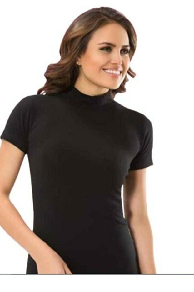 Women's Half Sleeve Half Turtleneck Body