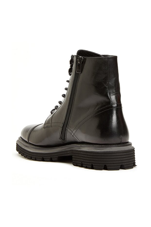 Siyah Erkek Deri Bot - 3