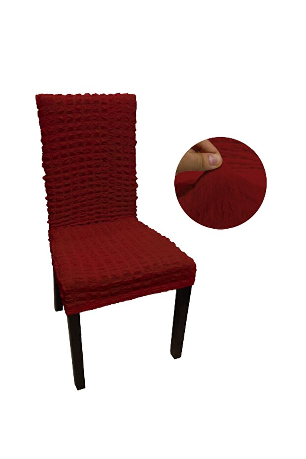 Sandalye Kılıfı Bürümcük Eteksiz Lastikli Yıkanabilir Sandalye Örtüsü Tek Adet. - 2