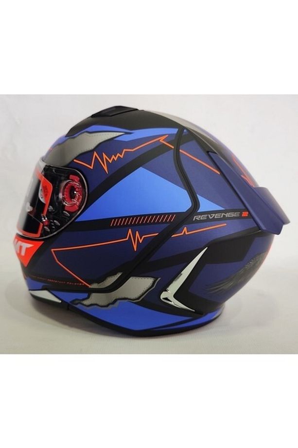 Kask Mt Revenge 2 Hector Garzo A7 Mat Mavi - Şeffaf Vizörlü - 2