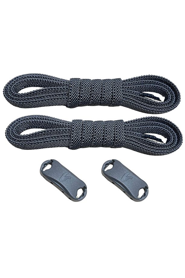 Takbırak Yeni Nesil Pratik Bağcık, Shoelace, Klipsli Lastikli Bot, Çocuk, Ayakkabı Bağcığı, Koyu Gri - 5