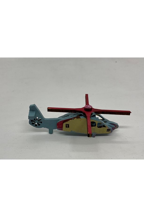 Ahşap 3d Yapboz Puzzle 12 Parça Helikopter - 4