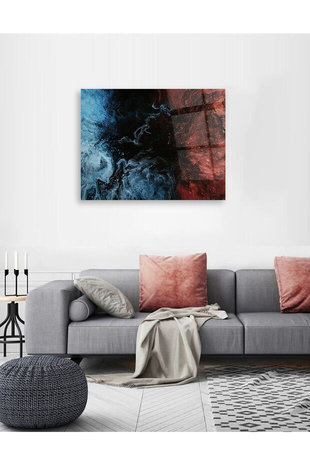 Mixed Pattern Horizontal Glass Table - 2