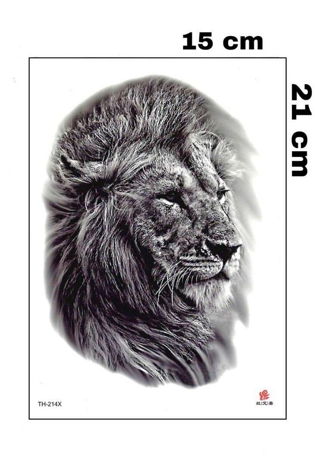 Aslan Geçici Vucut Dövmesi - 2