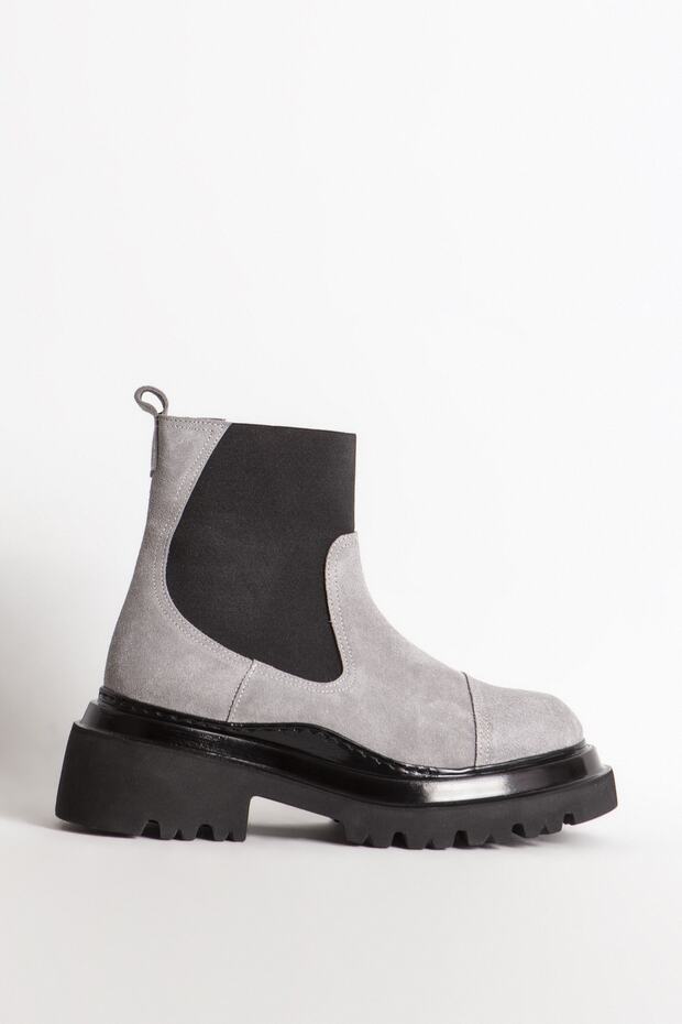 88150 Kalın Taban Kadın Bot - 1