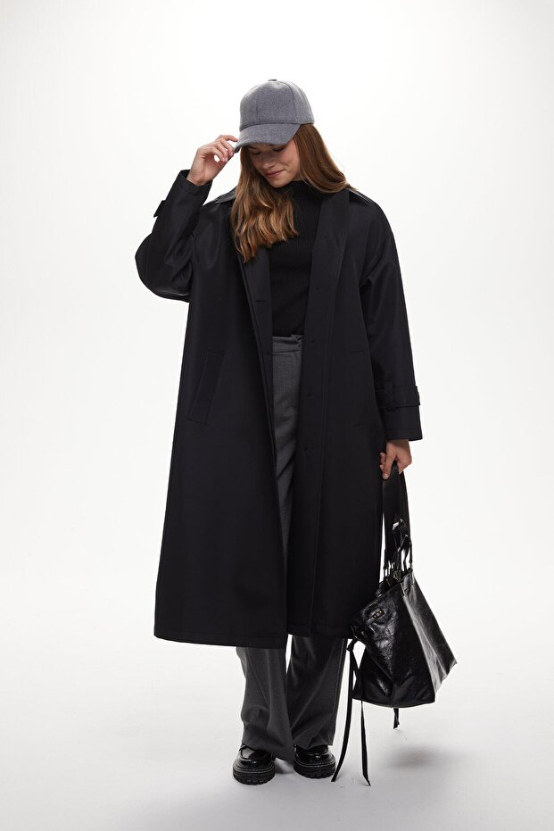 Black Std Big City Leather Tote Bag - Classic - 4