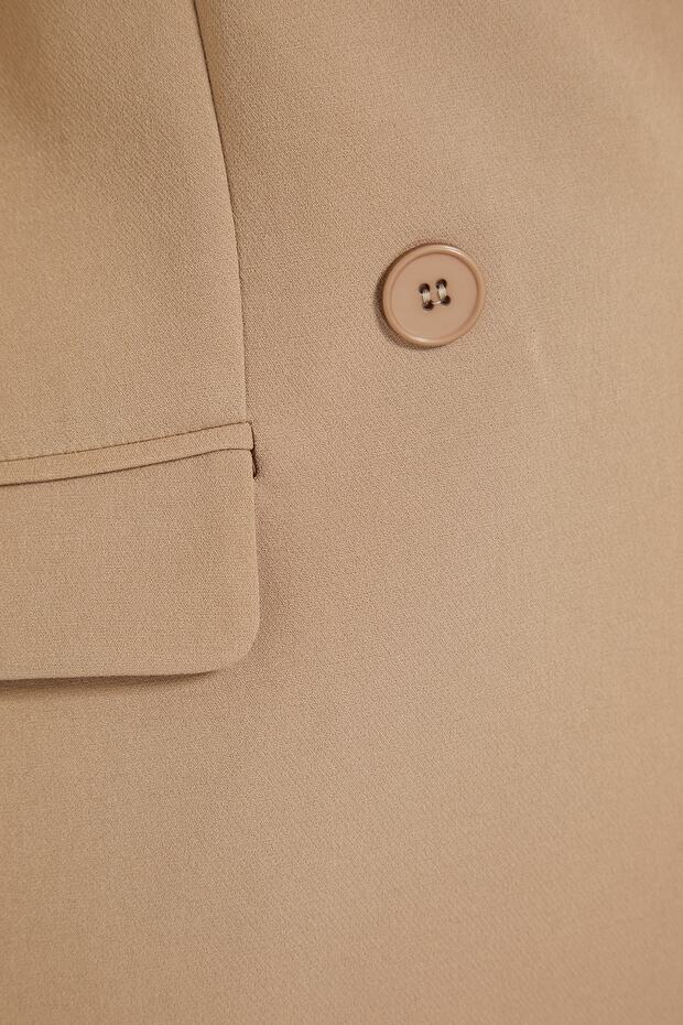 Vizon Blazer Ceket-Pantolon Dokuma Alt-Üst Takım TCTAW23US00132 - 11