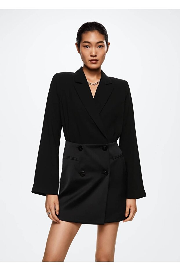 Kruvaze Kesim Elbise - 1