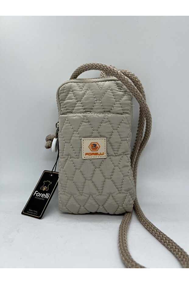 Bej Renk Postacı Çanta Ve Telefonluk - 4