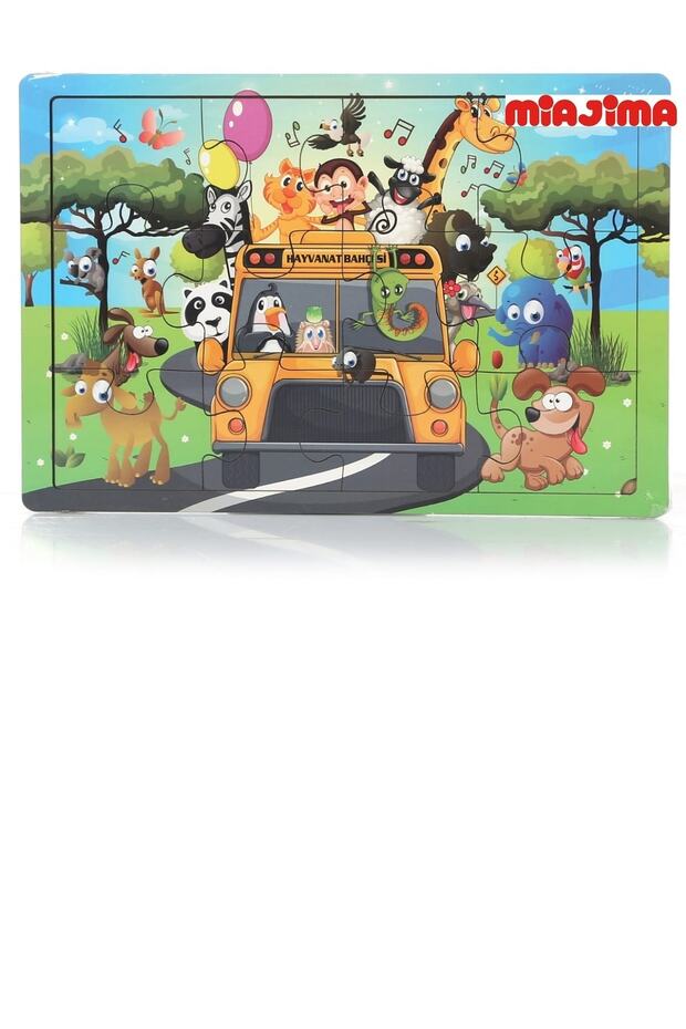 Eğitici Ahşap Puzzle Seti 6 Farklı Puzzle'dan Oluşan 12 Parçalı Puzzle - 6
