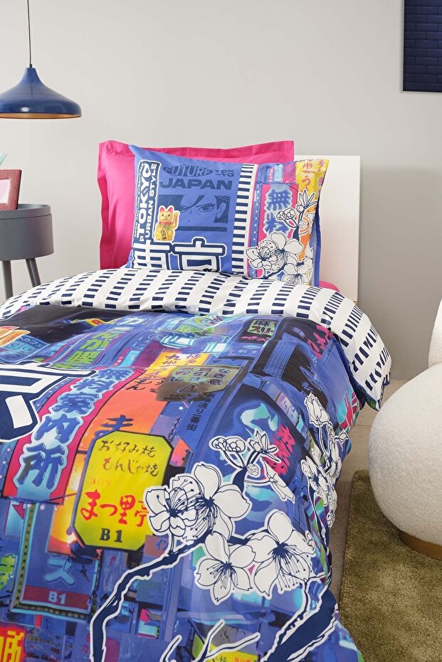 Young Tokyo 100% Cotton Single Duvet Cover Set