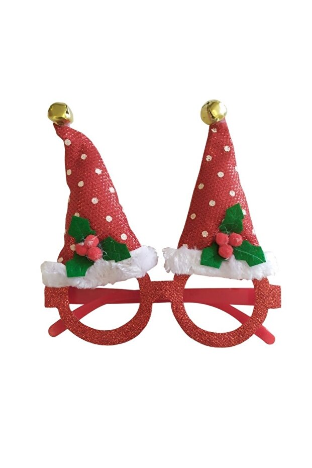 New Year Party Santa Claus Hat Shaped Glasses 1pc