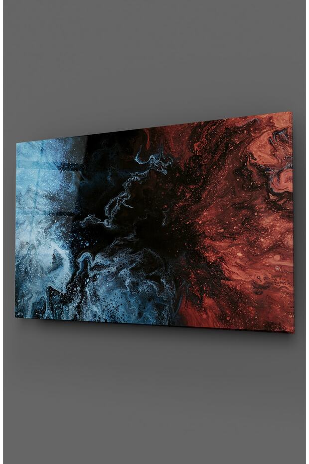 Mixed Pattern Horizontal Glass Table - 1