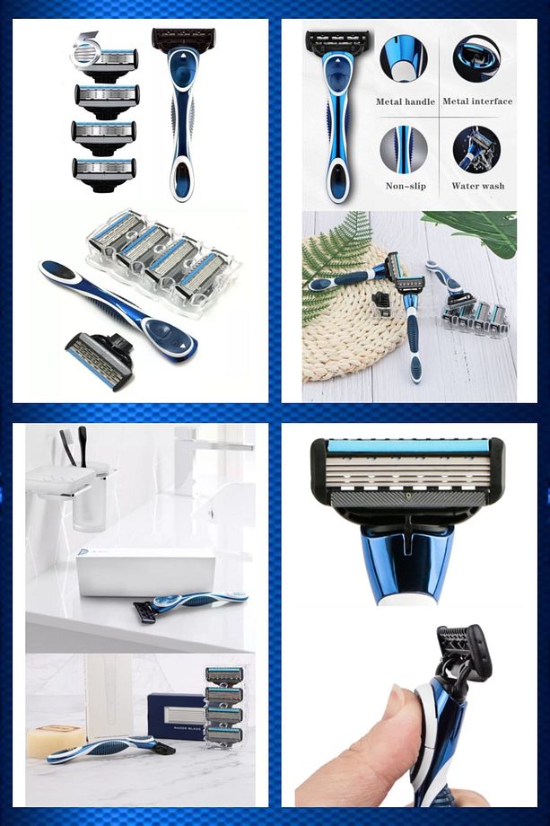 D14 6 Kafa Tıraş Makinesi + J8 Holder + 12 Adet Kartuş -5 Bıçak - 9