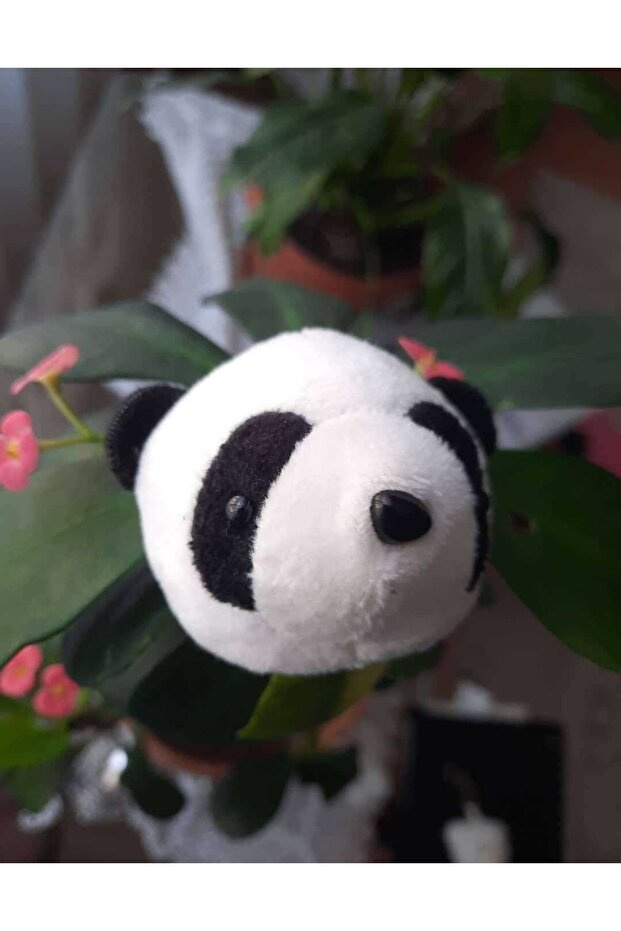 Plush Panda Patterned Keychain - 2