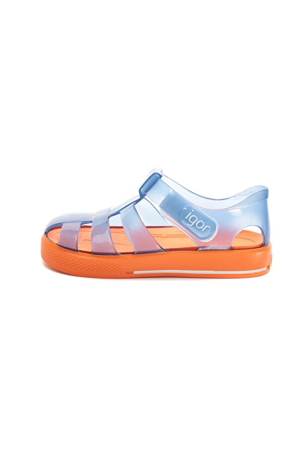 S10270-016 S10270 Star Bicolor & Ccedil;Children's Sandals Pink