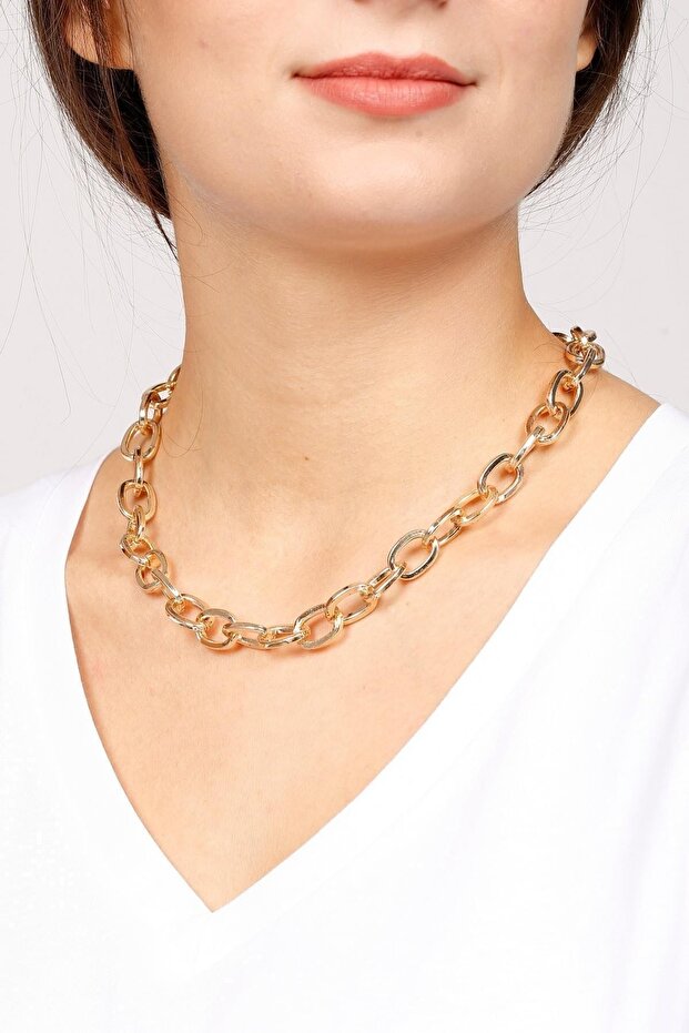 Women's Yellow Color Chain Necklace