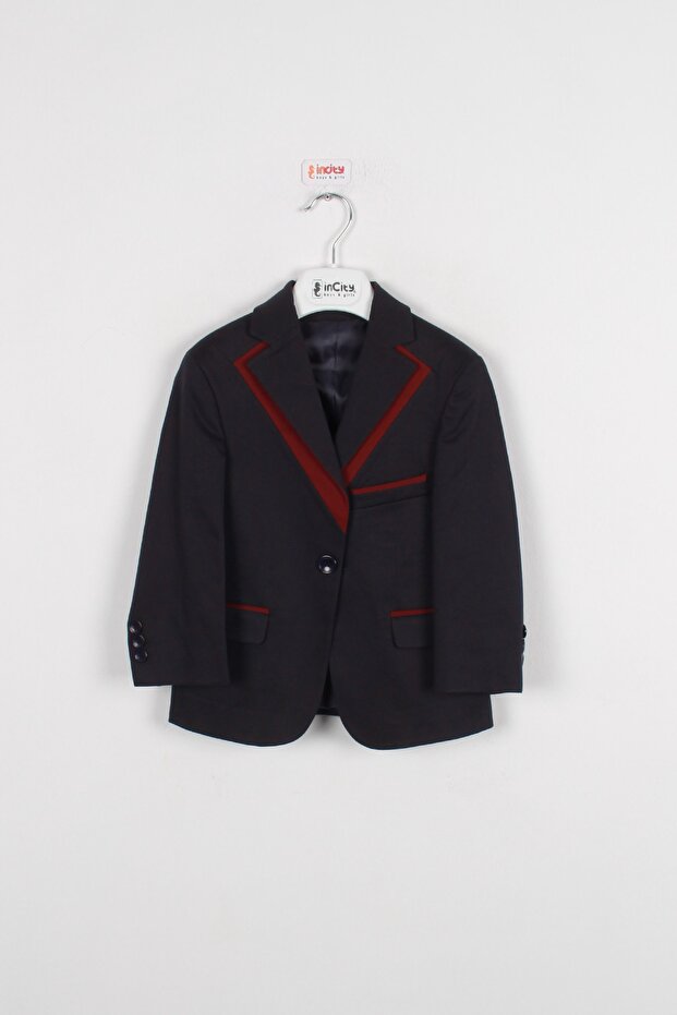 Boy's Navy Blue Jacket - 1