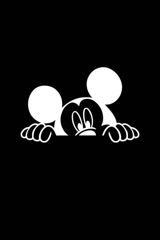 Mickey Mouse Mouse Auto Sticker 20X12 cm