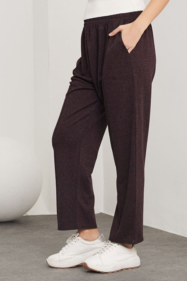 بنطلون صوف إكرين - بني - 7