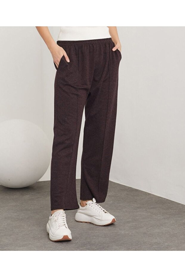 بنطلون صوف إكرين - بني - 8