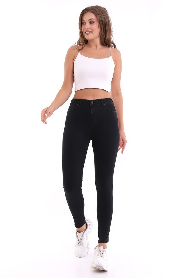 Women's Skinny Jean High Waist Ankle Length Trousers