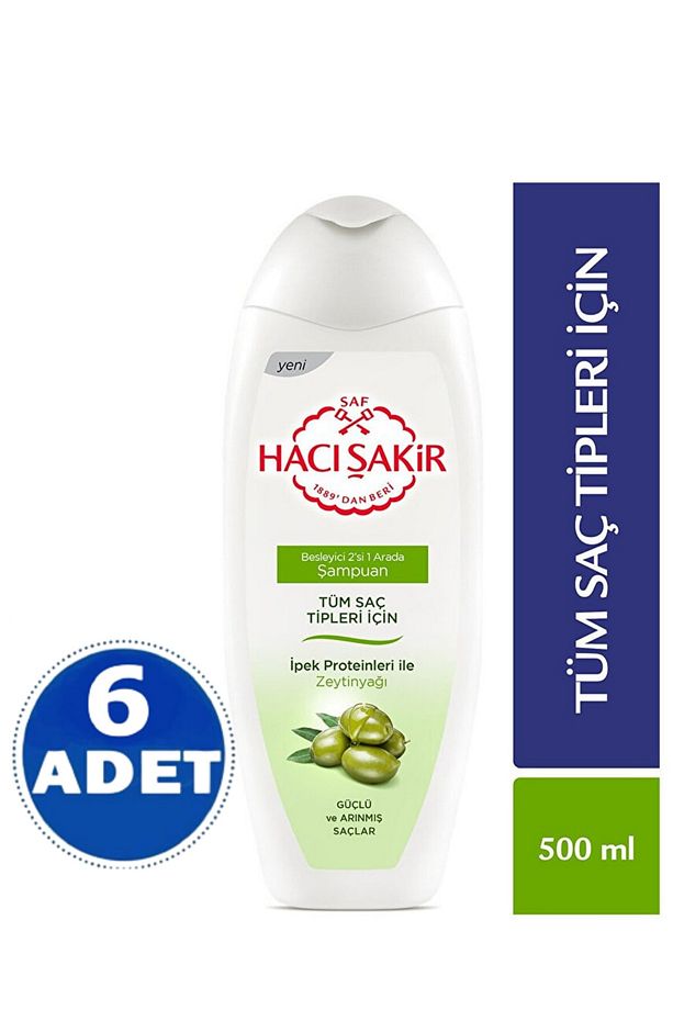 Zeytinyağlı Şampuan 500 Ml 6 Adet - 1