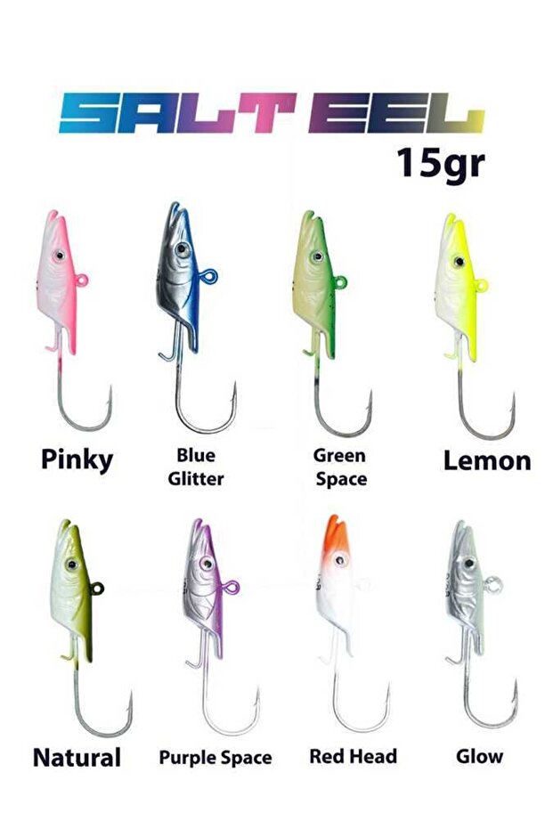 Salt Eel 15 Gr 2x Jighead - 1