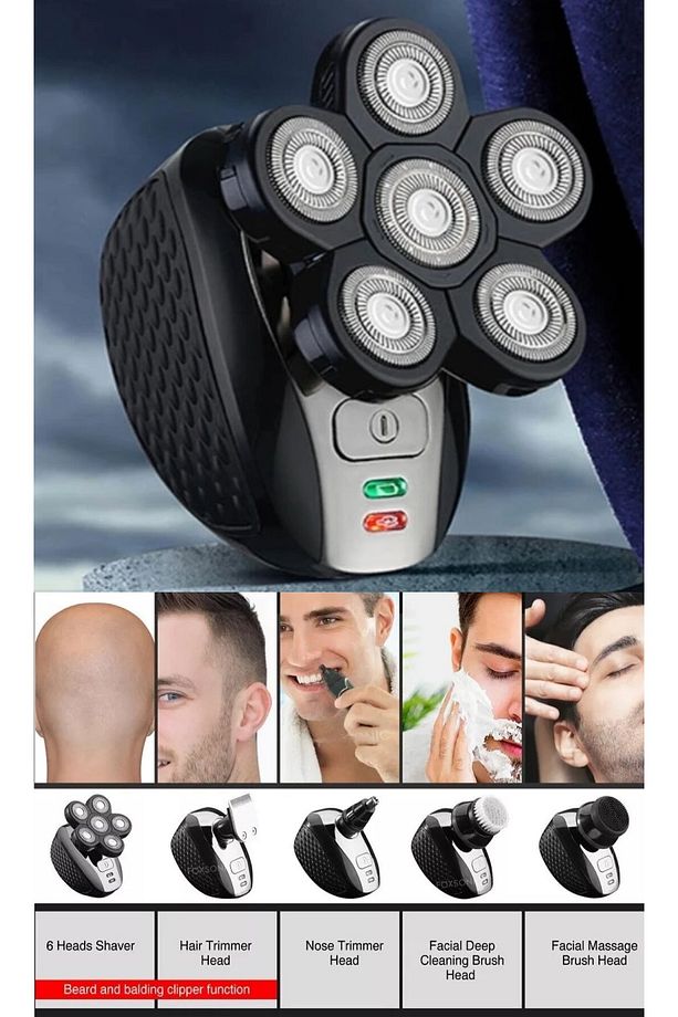 D14 6 Kafa Tıraş Makinesi + J8 Holder + 12 Adet Kartuş -5 Bıçak - 4