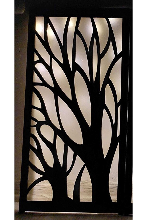 Ahşap Işıklı Duvar Tablo - 1