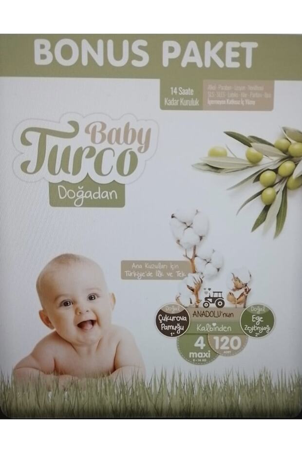 Doğadan Size 4 Maxi 120 Pack Baby Diapers