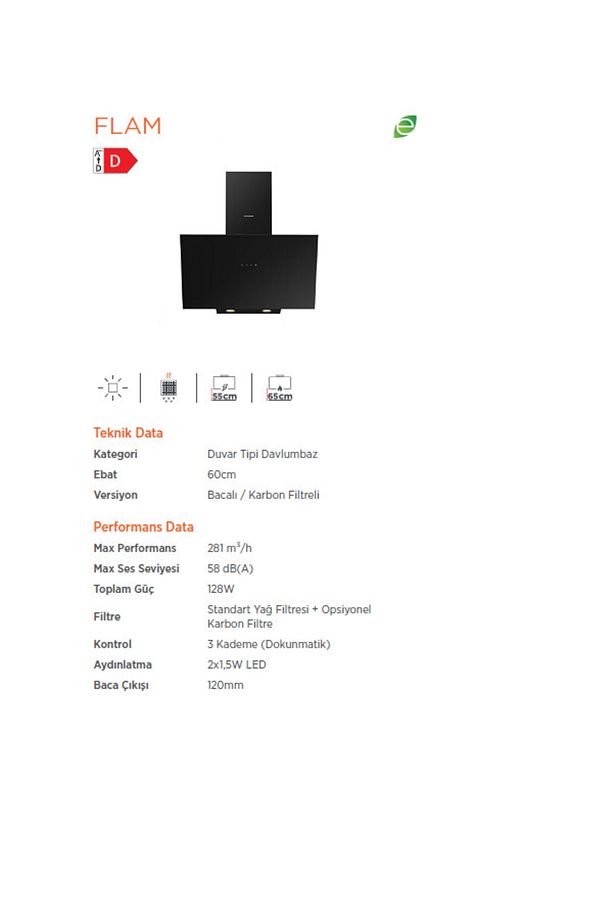 Siyah Cam Ankastre Set (3481 Flam 60+cs5335b02+bo65e4b01) - 3