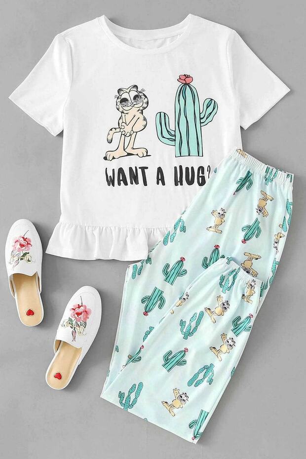 Next Supersoft Pajama Set, Cactus