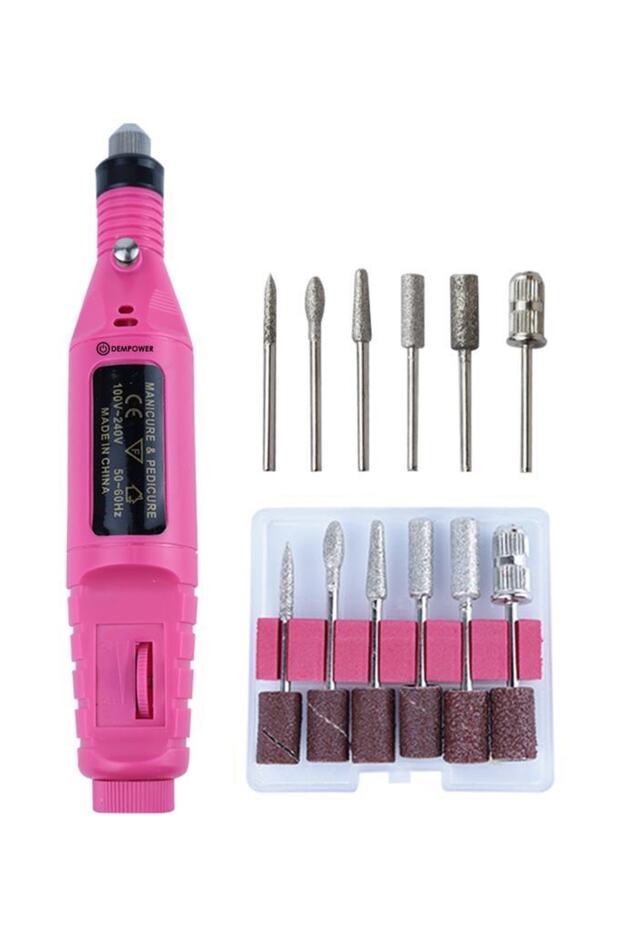 Electric Manicure-pedicure-torpue Machine Fuchsia Color