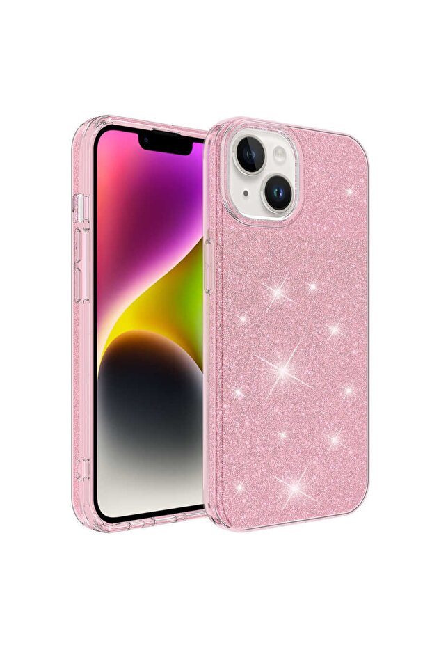 Apple Iphone 14 Plus Kılıf Simli Parlak Shining Kapak - 1