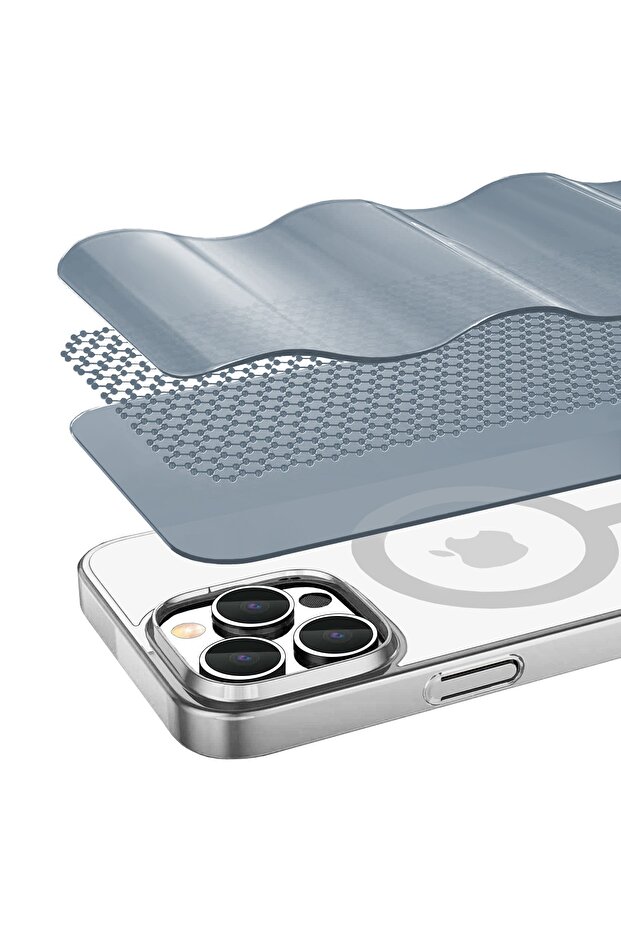 Iphone 14 Pro Max Magsafe Slim Fit Kılıf Silver - 3