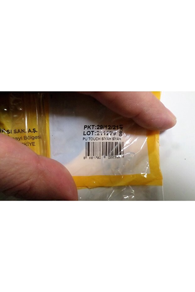 Pu Touch Polyester Örme Iş Eldiveni Medium No:8 Siyah (2çift) - 6