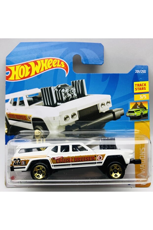 New - New Cruise Bruiser White 1:64 Scale Hotwheels Brand 3/5